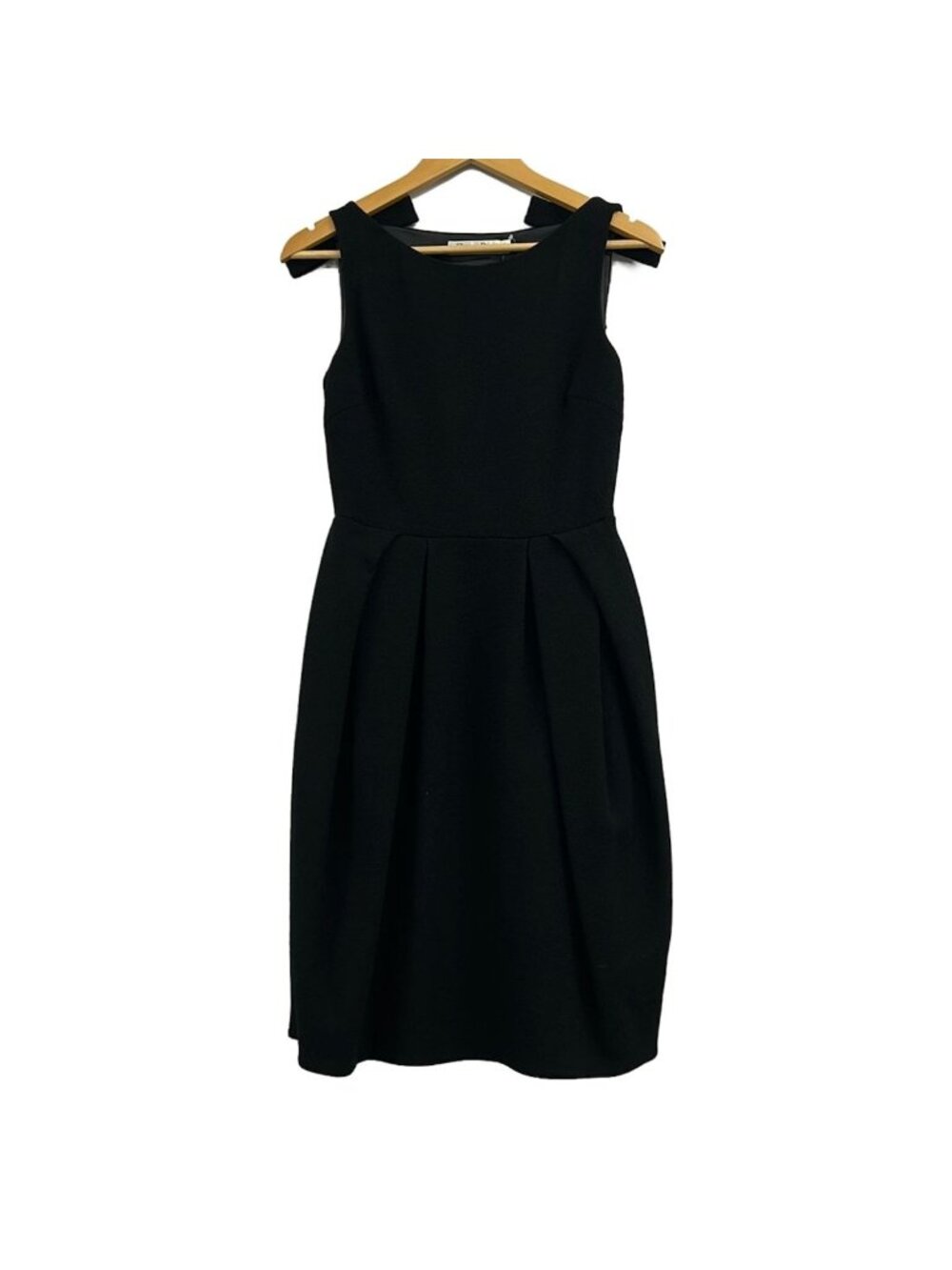 Dior Dress M Black Sleeveless Knee-length Ribbon 38